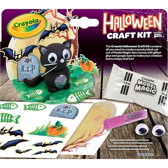 Crayola Halloween Craft Kit Model Clay Magic Black Cat DIY Crafts for Kids - Picture 5 of 7